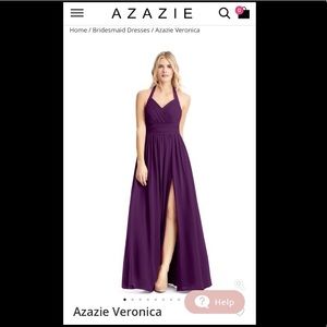 Azazie Veronica Grape Bridesmaid Dress